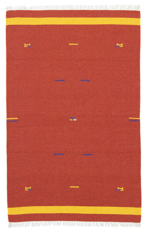 Tapis Kelim - Tendance - 180 x 120 cm - rouge
