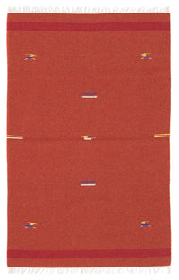 Tapis Kelim - Tendance - 180 x 120 cm - rouge