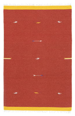 Tapis Kelim - Tendance - 180 x 120 cm - rouge