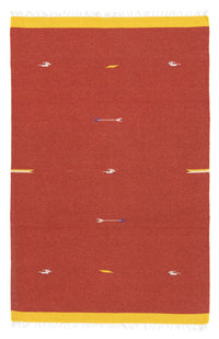 Tapis Kelim - Tendance - 180 x 120 cm - rouge