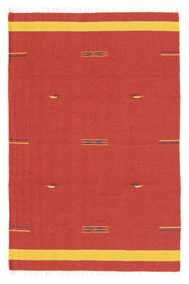 Tapis Kelim - Tendance - 180 x 120 cm - rouge