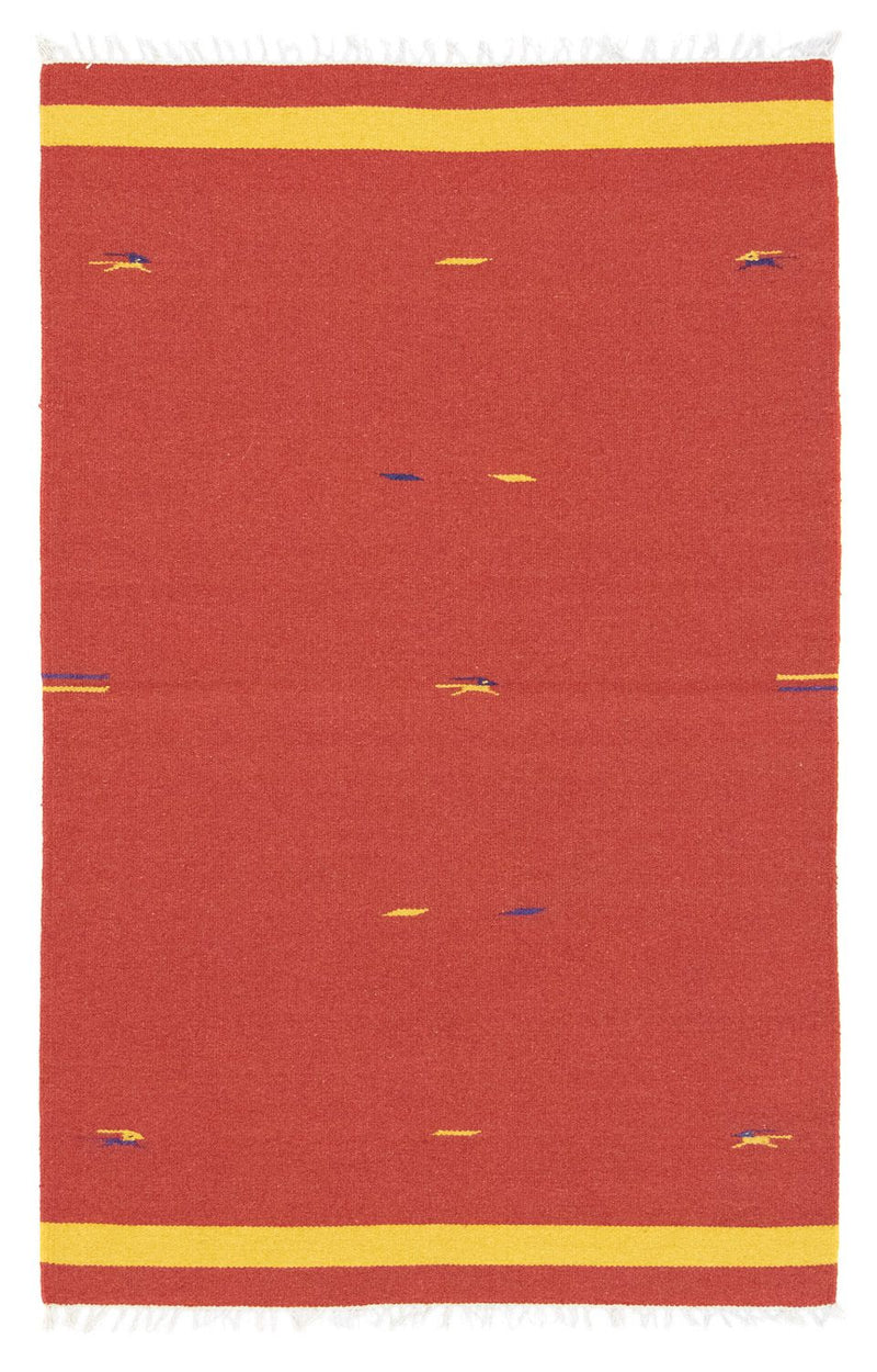 Tapis Kelim - Tendance - 180 x 120 cm - rouge