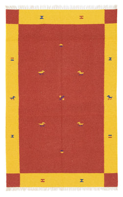 Tapis Kelim - Tendance - 180 x 120 cm - rouge