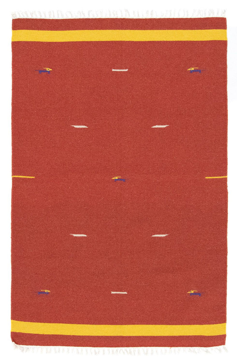 Tapis Kelim - Tendance - 180 x 120 cm - rouge