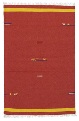 Tapis Kelim - Tendance - 180 x 120 cm - rouge