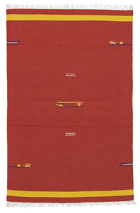 Tapis Kelim - Tendance - 180 x 120 cm - rouge
