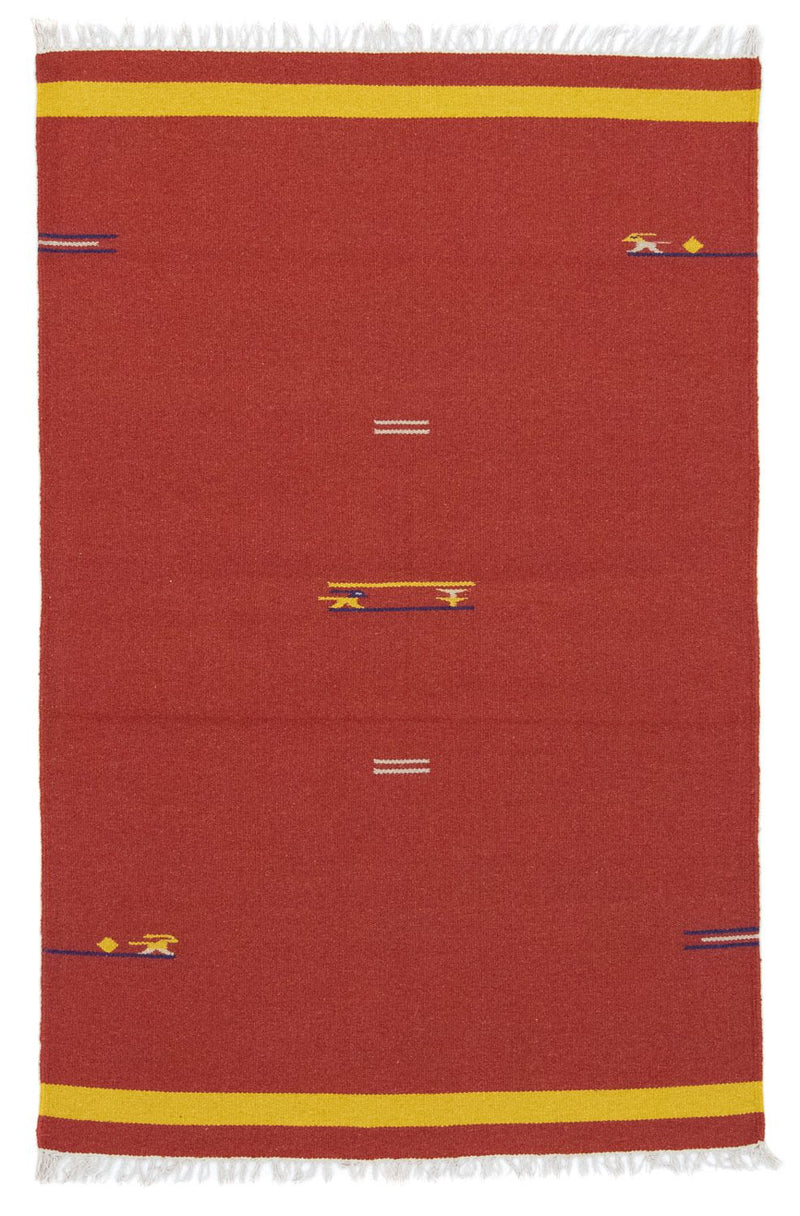Tapis Kelim - Tendance - 180 x 120 cm - rouge