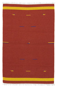 Tapis Kelim - Tendance - 180 x 120 cm - rouge