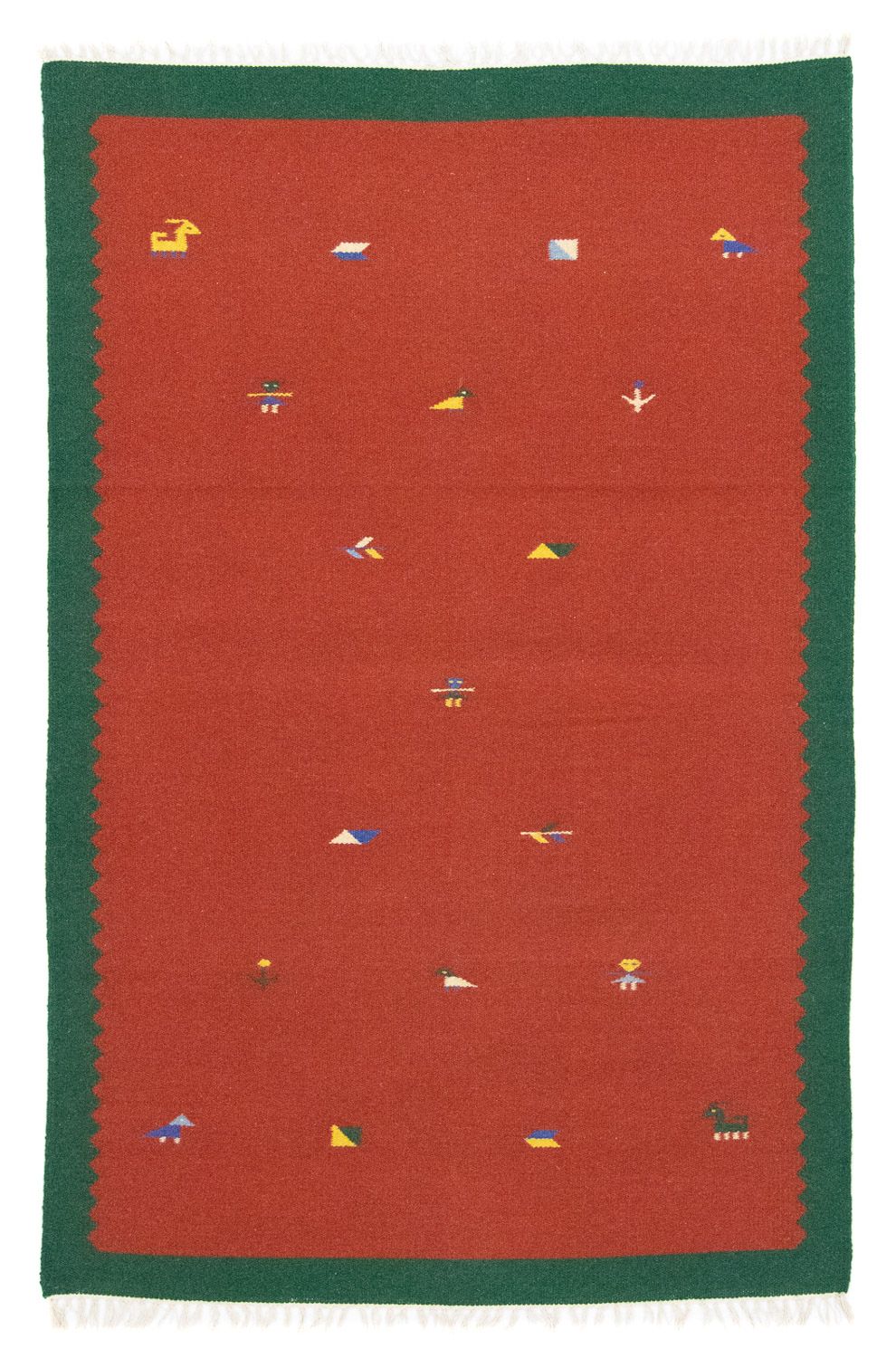 Tapis Kelim - Tendance - 180 x 120 cm - rouge