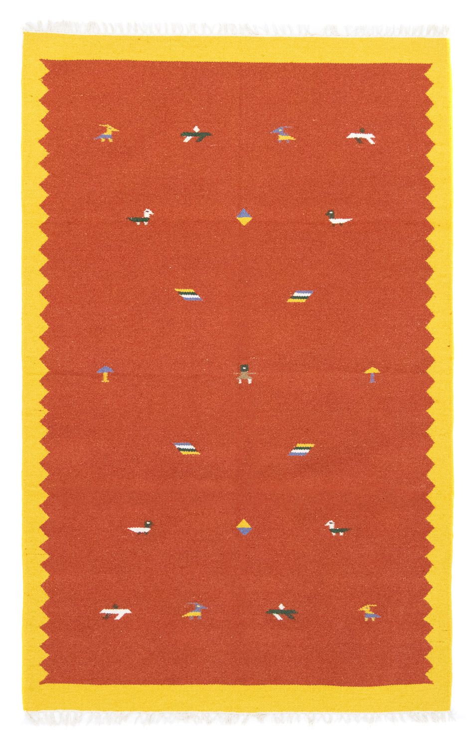 Tapis Kelim - Tendance - 180 x 120 cm - orange