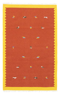 Tapis Kelim - Tendance - 180 x 120 cm - orange