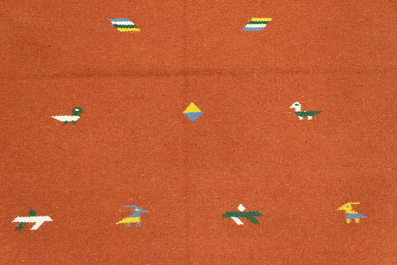 Tapis Kelim - Tendance - 180 x 120 cm - orange