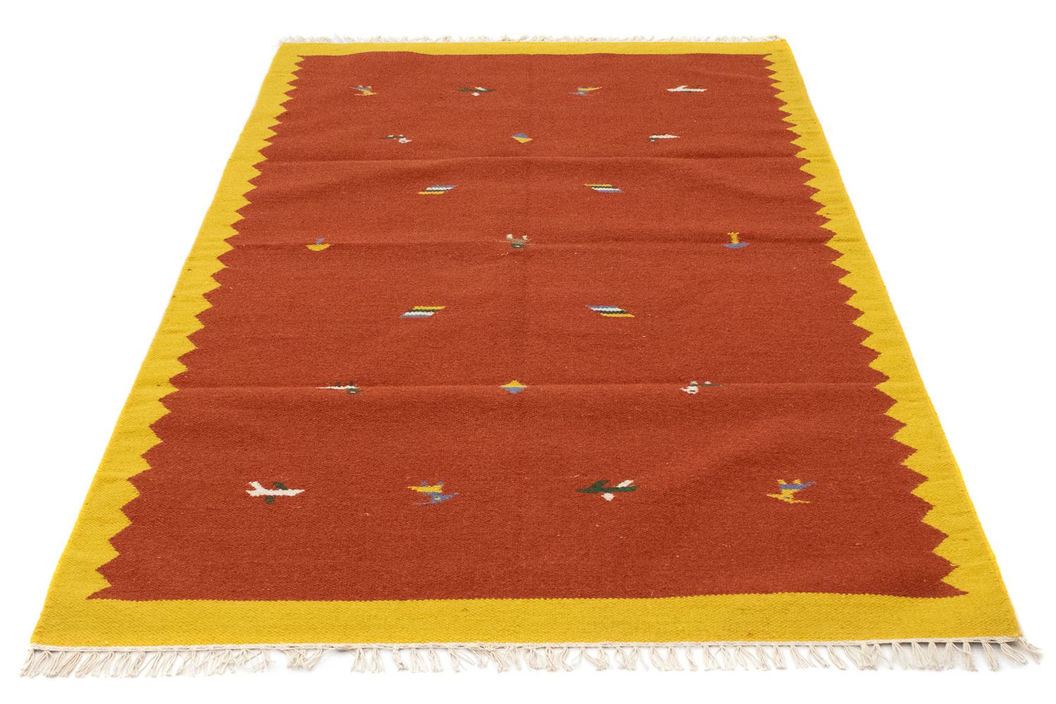Tapis Kelim - Tendance - 180 x 120 cm - orange