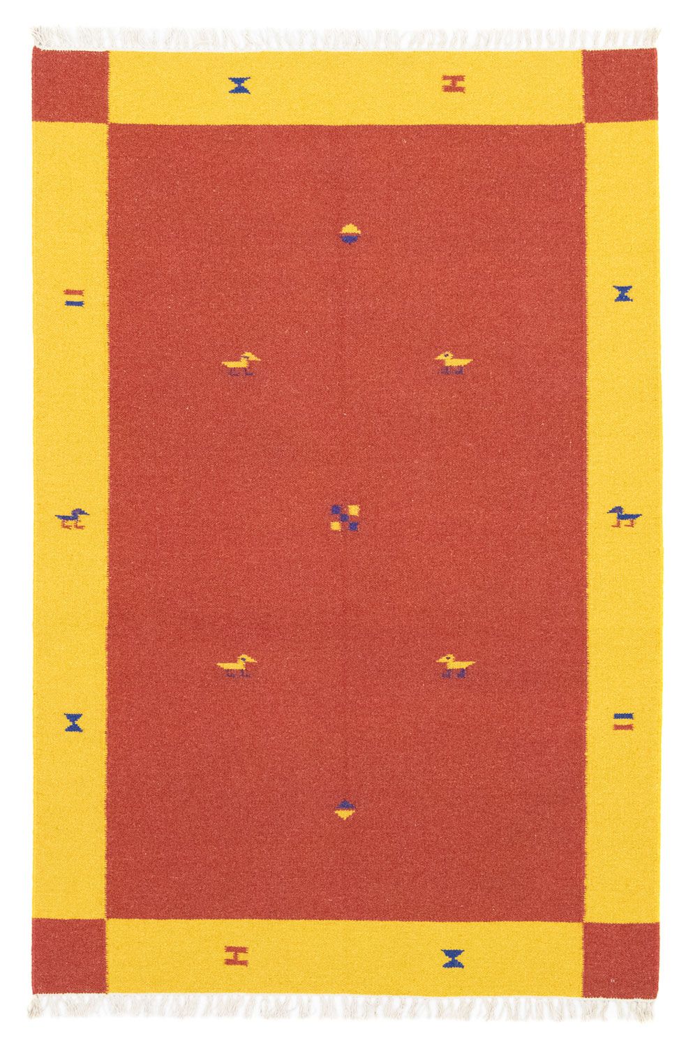 Tapis Kelim - Tendance - 180 x 120 cm - orange