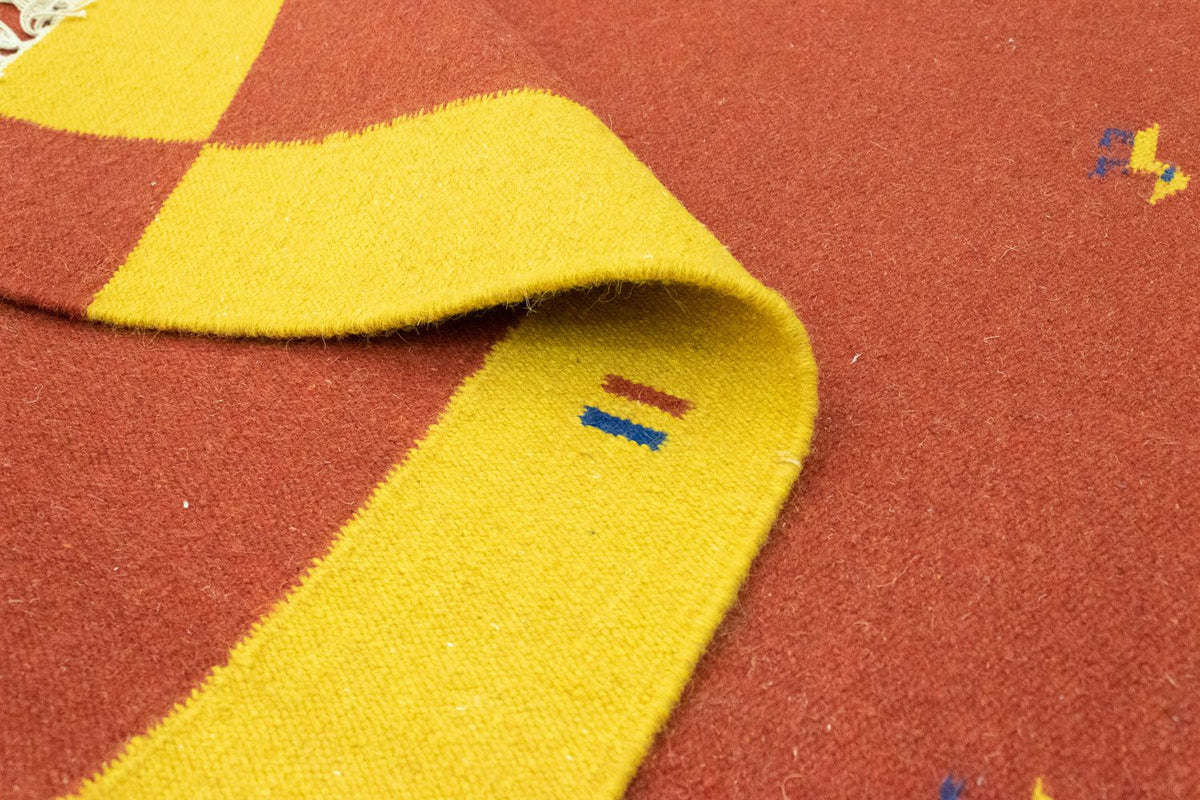 Tapis Kelim - Tendance - 180 x 120 cm - orange