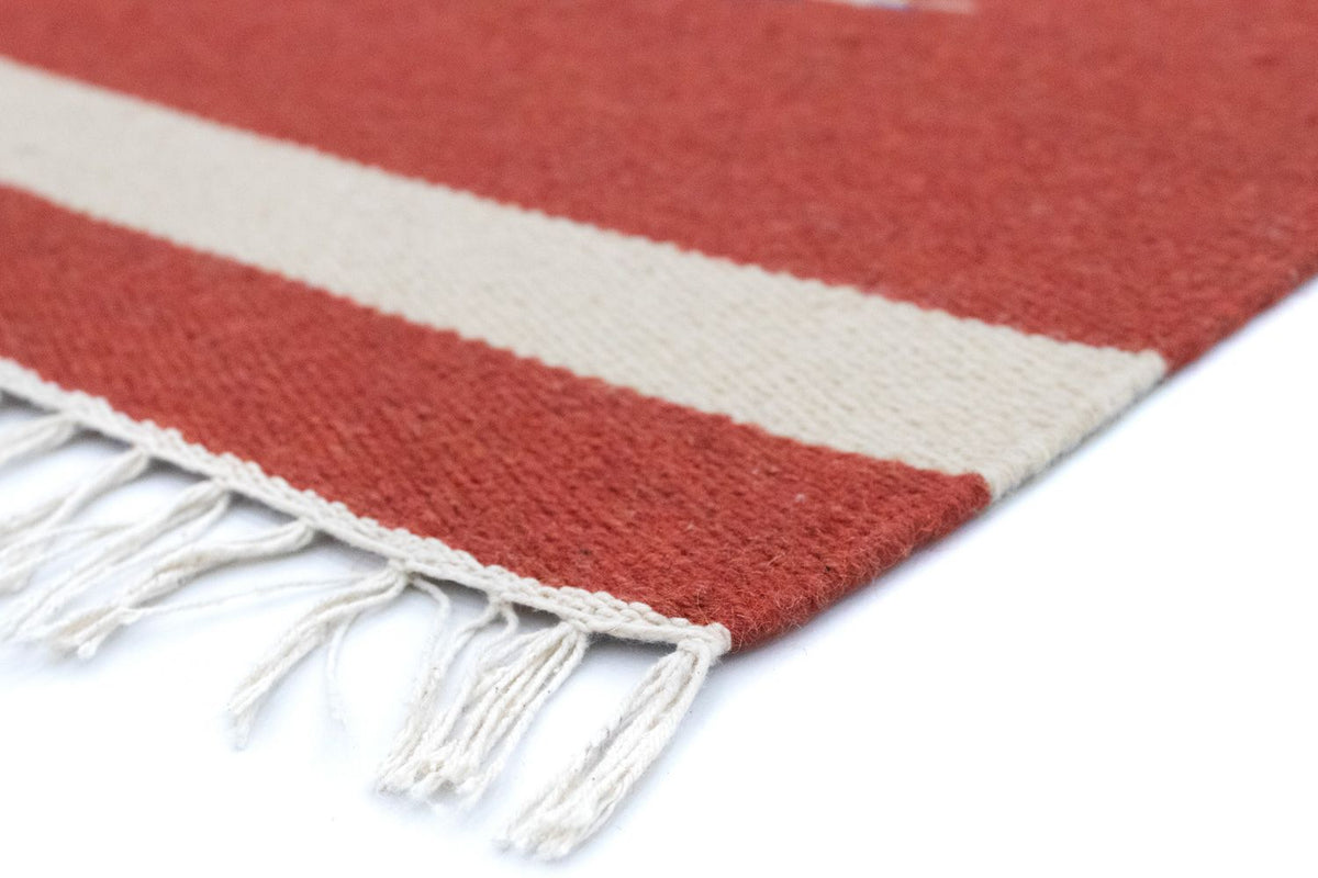 Tapis Kelim - Tendance - 180 x 120 cm - rouge