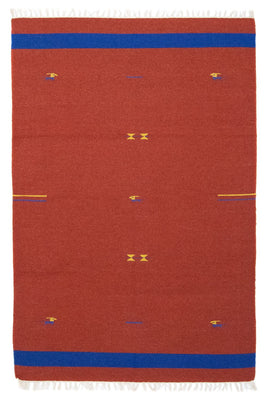 Tapis Kelim - Tendance - 180 x 120 cm - rouge