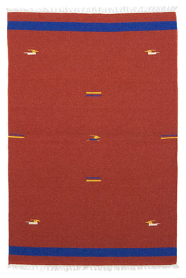 Tapis Kelim - Tendance - 180 x 120 cm - rouge