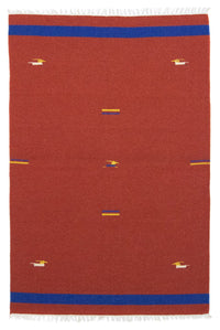 Tapis Kelim - Tendance - 180 x 120 cm - rouge
