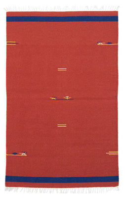 Tapis Kelim - Tendance - 180 x 120 cm - rouge