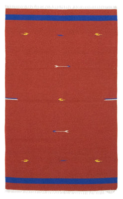 Tapis Kelim - Tendance - 180 x 120 cm - rouge