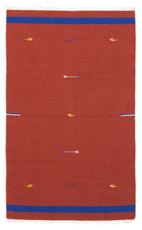 Tapis Kelim - Tendance - 180 x 120 cm - rouge