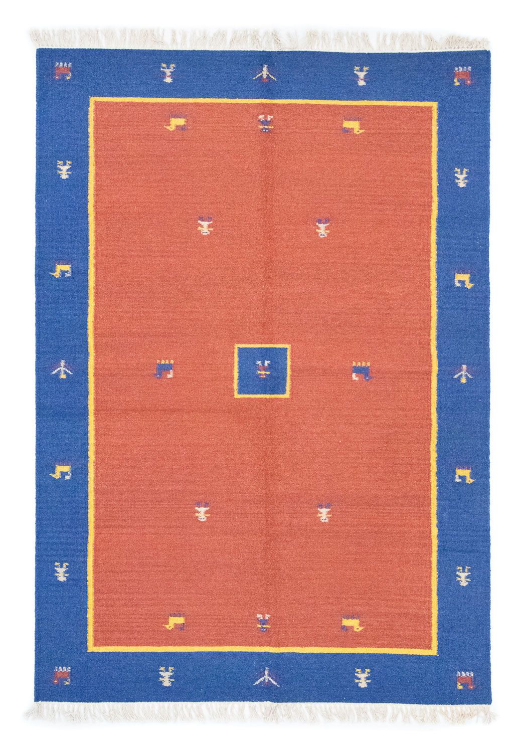 Tapis Kelim - Tendance - 200 x 140 cm - orange