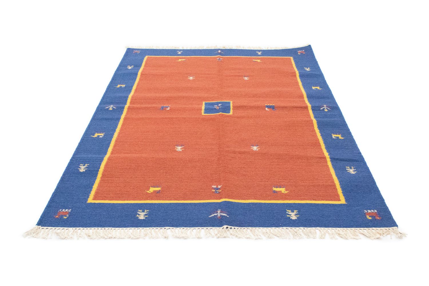 Tapis Kelim - Tendance - 200 x 140 cm - orange