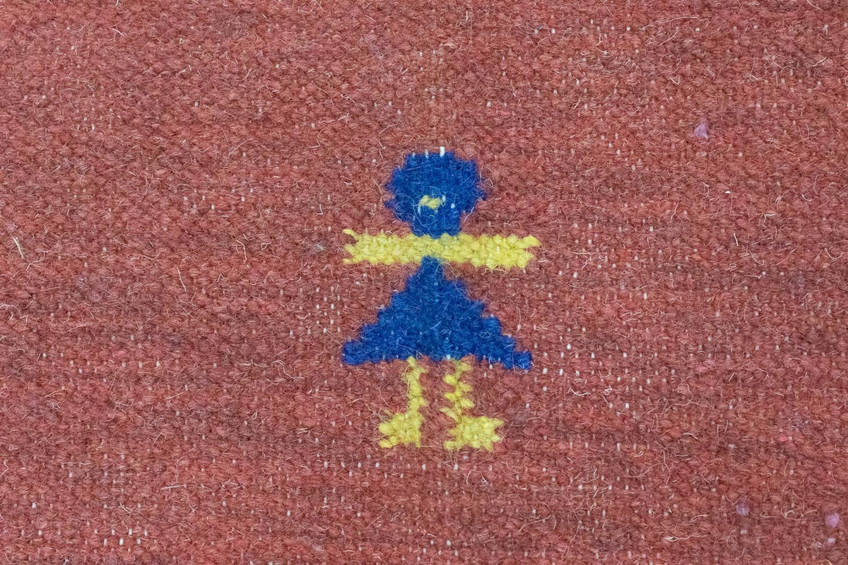 Tapis Kelim - Tendance - 200 x 140 cm - rouge