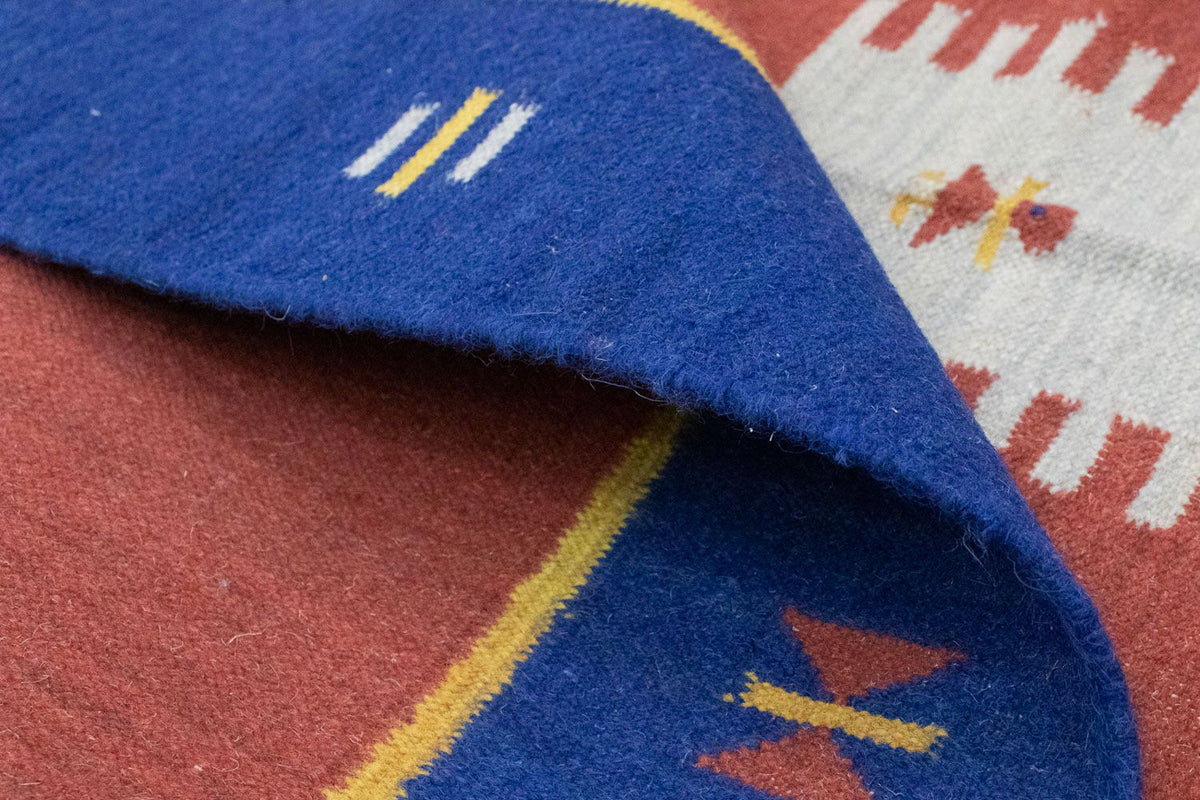 Tapis Kelim - Tendance - 200 x 140 cm - rouge