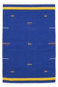 Tapis Kelim - Tendance - 180 x 120 cm - bleu