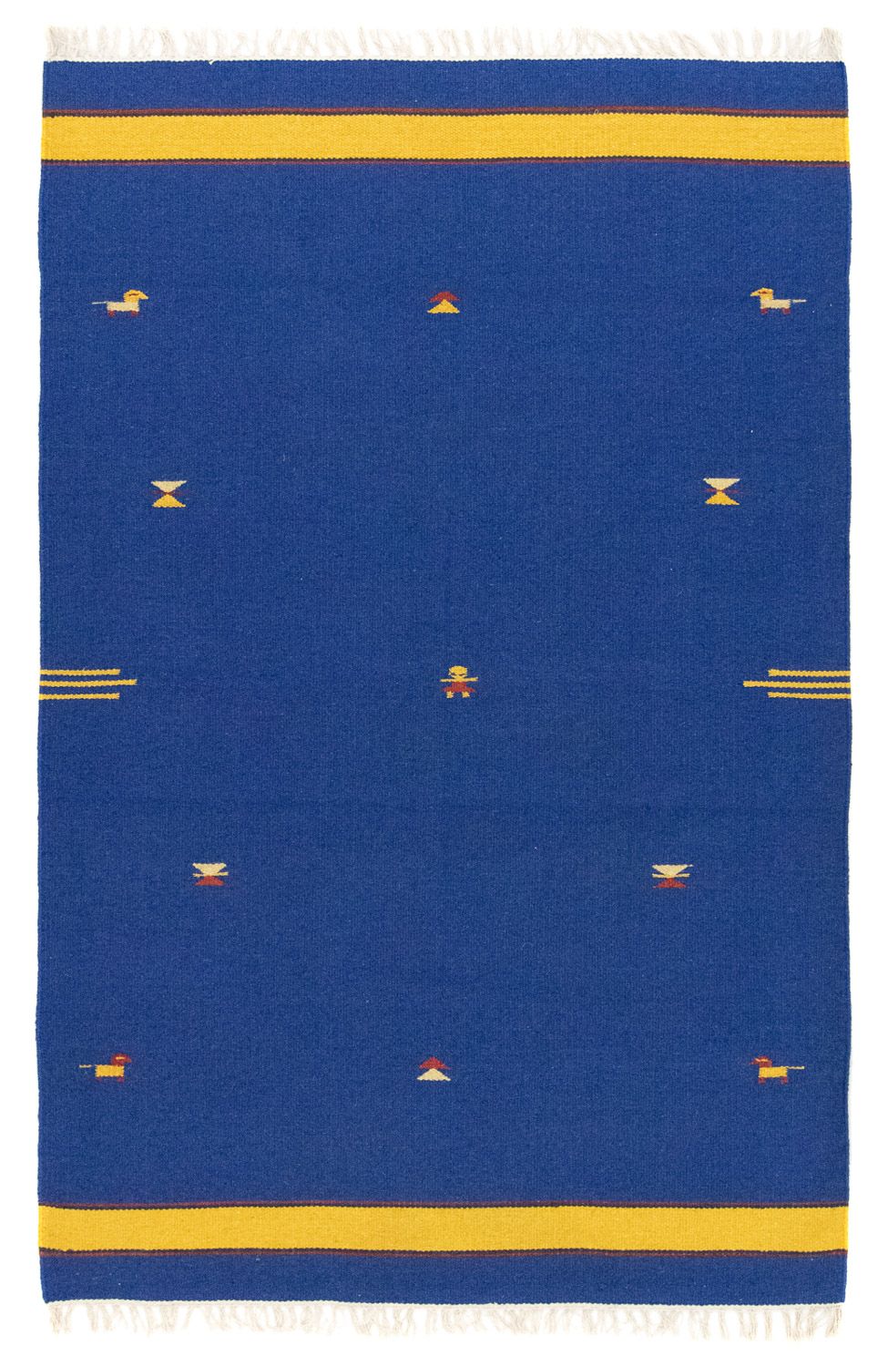 Tapis Kelim - Tendance - 180 x 120 cm - bleu