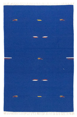 Tapis Kelim - Tendance - 180 x 120 cm - bleu