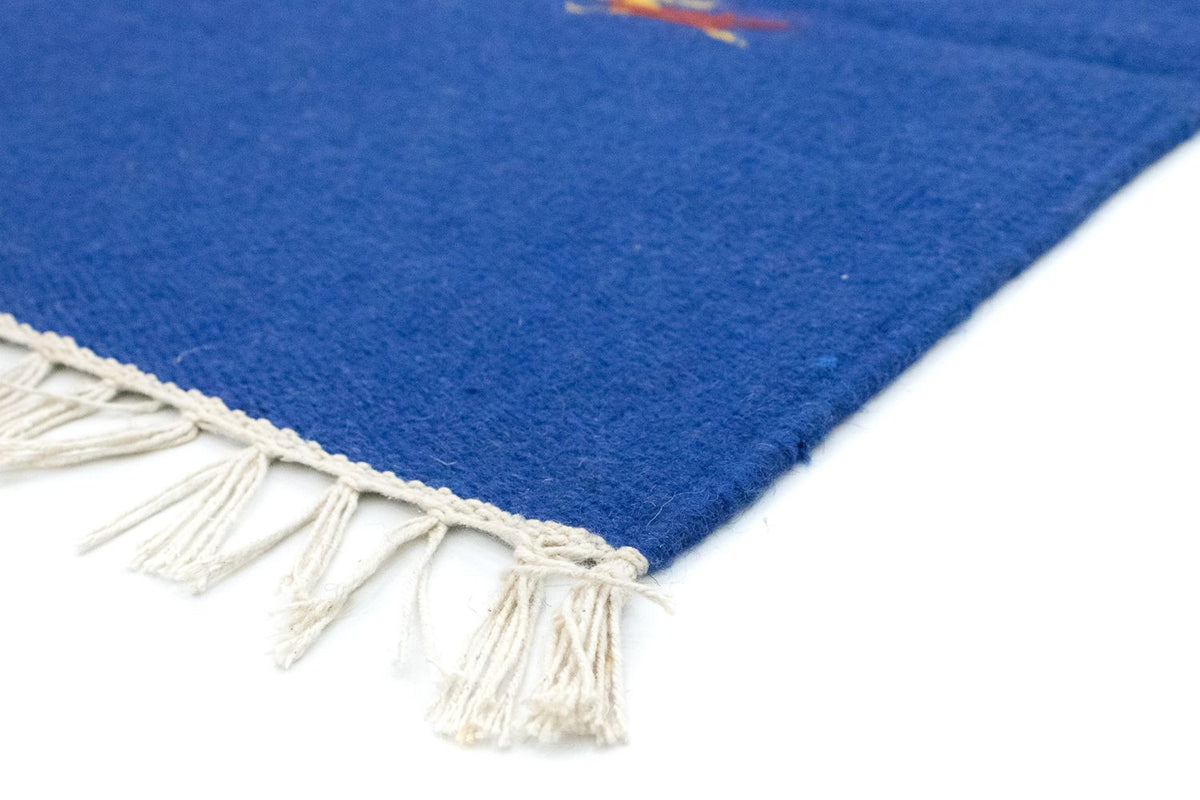 Tapis Kelim - Tendance - 180 x 120 cm - bleu