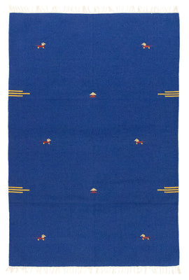 Tapis Kelim - Tendance - 180 x 120 cm - bleu