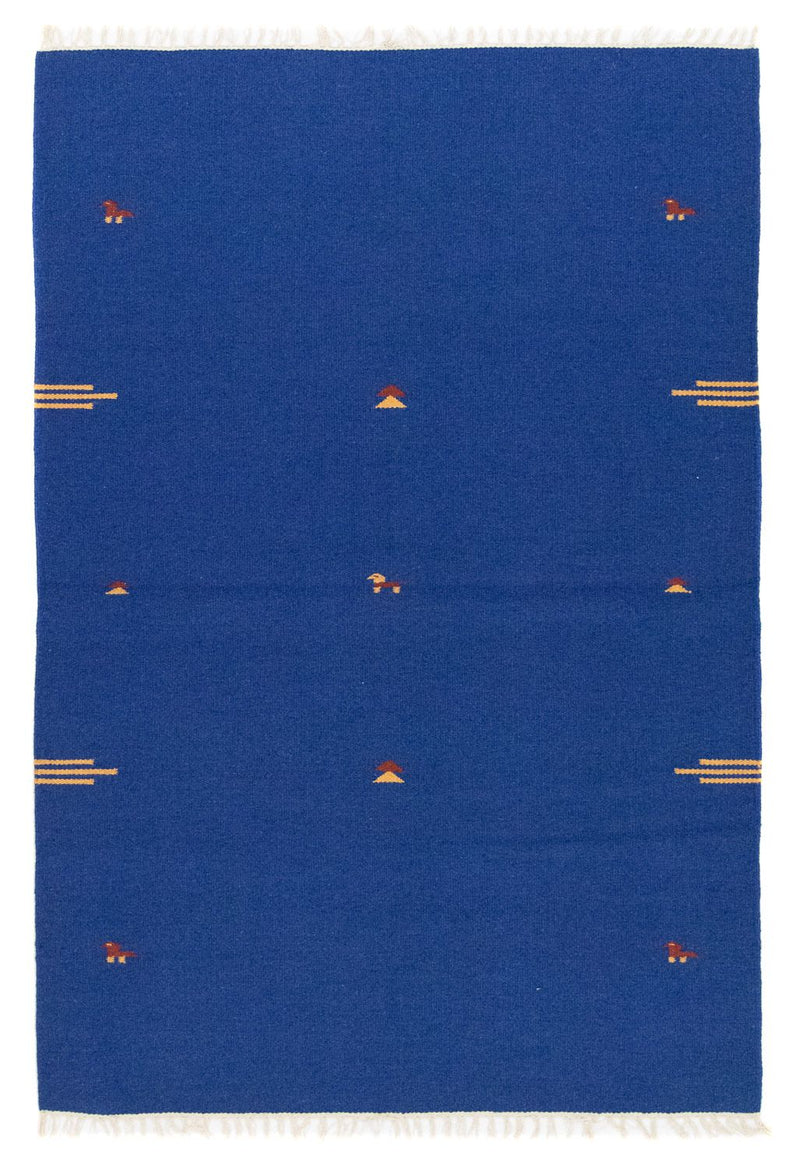Tapis Kelim - Tendance - 180 x 120 cm - bleu