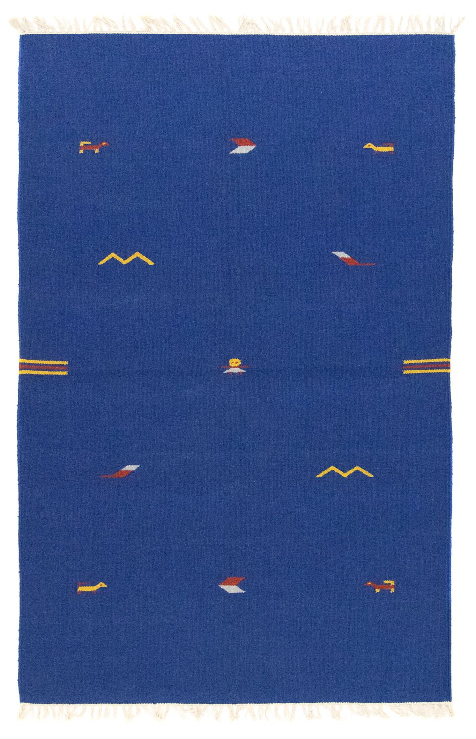 Tapis Kelim - Tendance - 180 x 120 cm - bleu