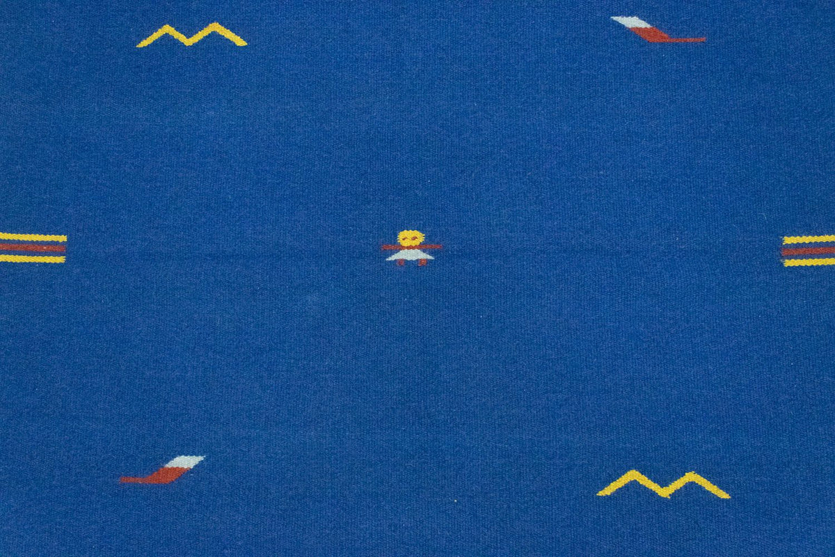 Tapis Kelim - Tendance - 180 x 120 cm - bleu