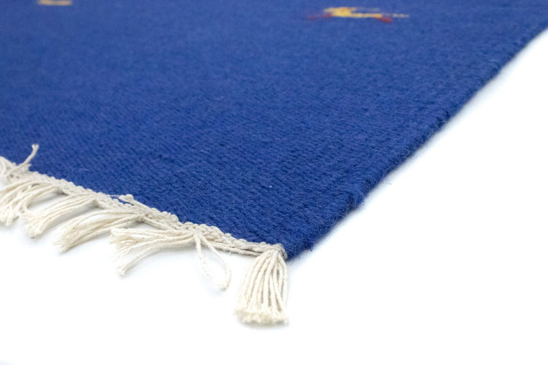Tapis Kelim - Tendance - 180 x 120 cm - bleu