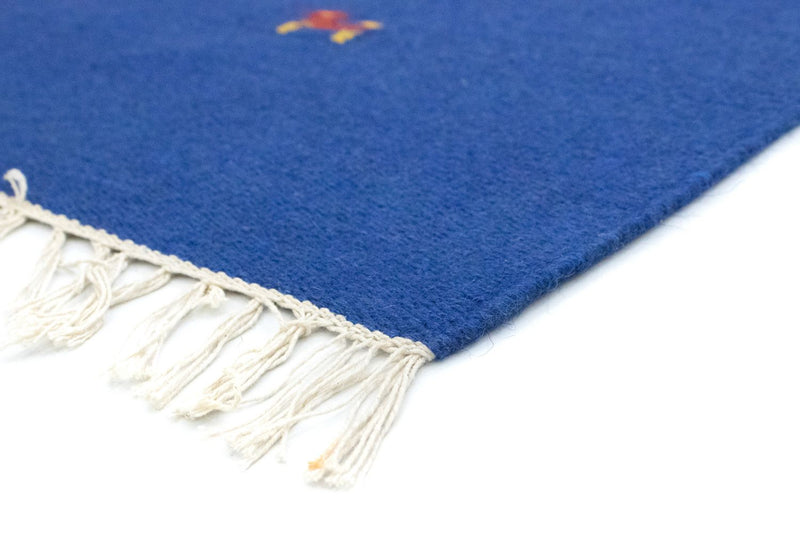 Tapis Kelim - Tendance - 180 x 120 cm - bleu