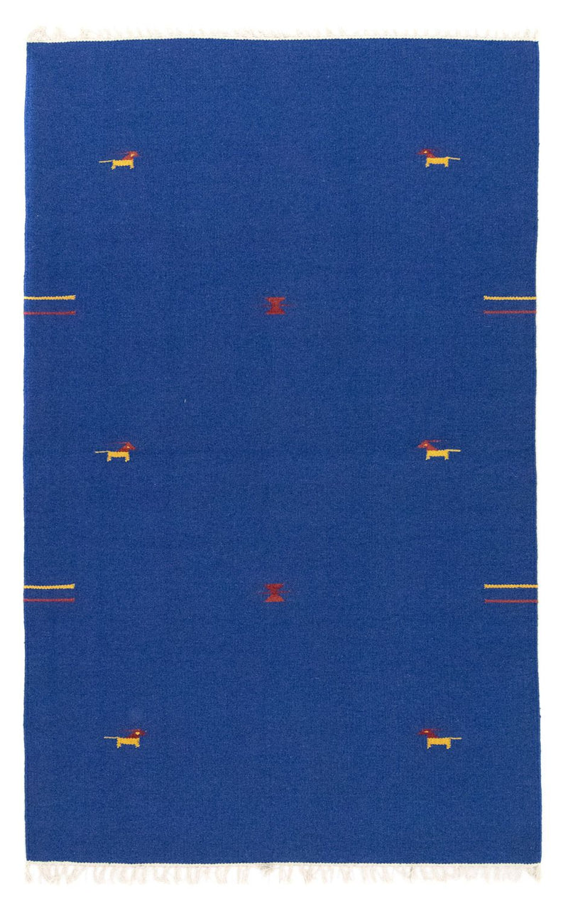 Tapis Kelim - Tendance - 180 x 120 cm - bleu