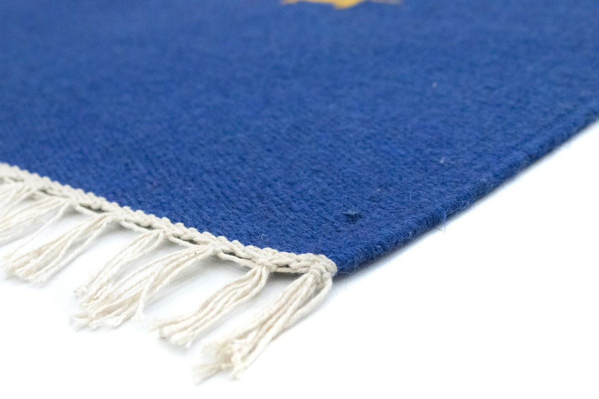Tapis Kelim - Tendance - 180 x 120 cm - bleu