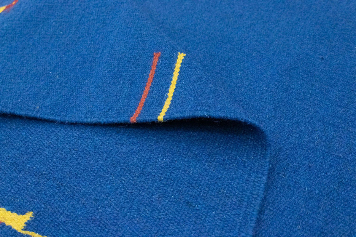 Tapis Kelim - Tendance - 180 x 120 cm - bleu