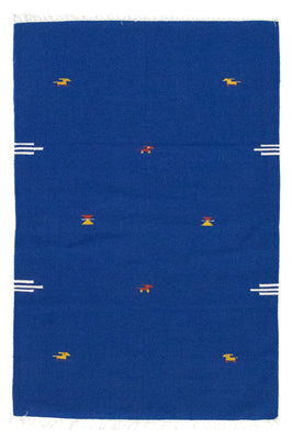 Tapis Kelim - Tendance - 180 x 120 cm - bleu