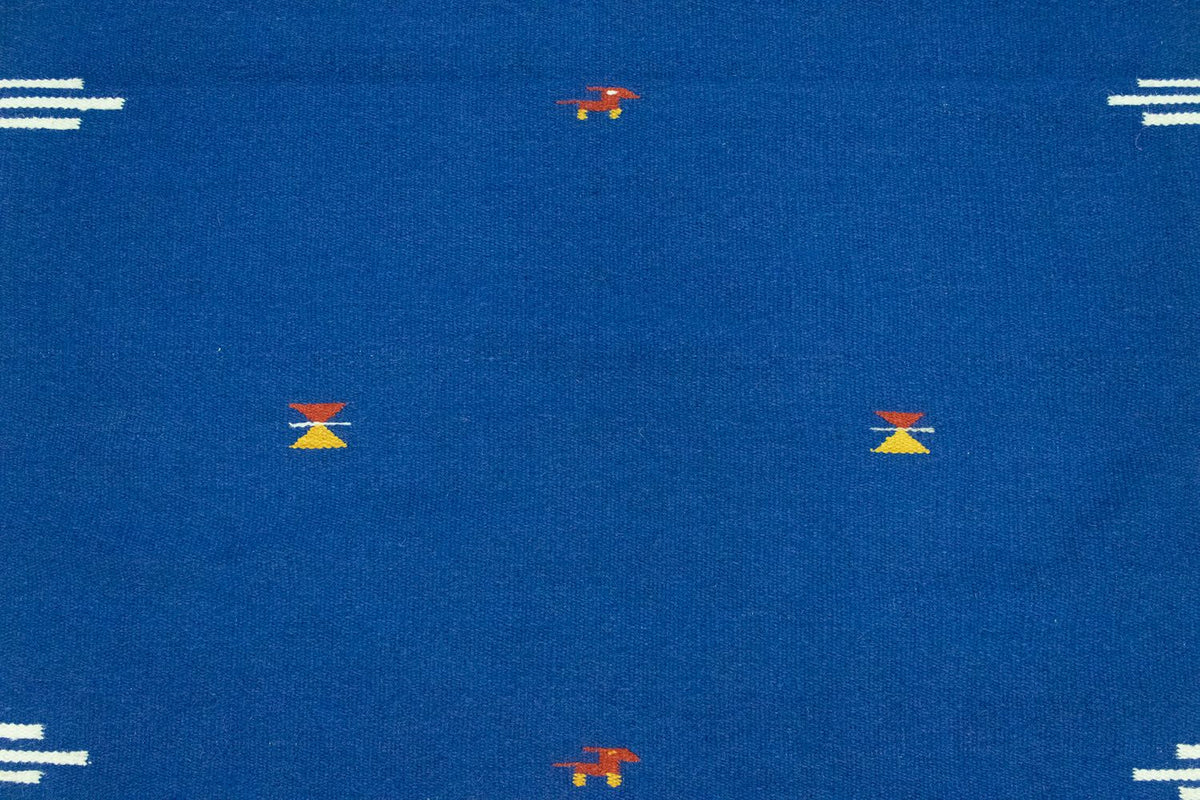 Tapis Kelim - Tendance - 180 x 120 cm - bleu