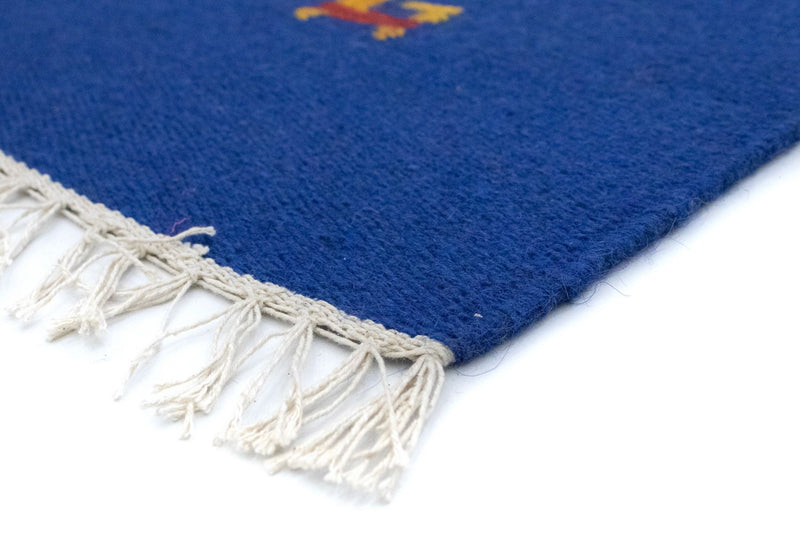 Tapis Kelim - Tendance - 180 x 120 cm - bleu