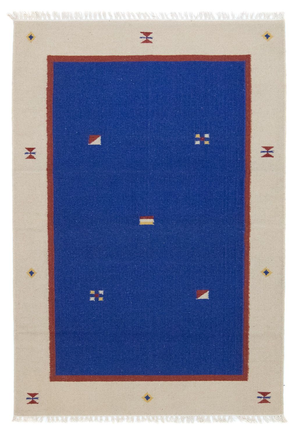 Tapis Kelim - Tendance - 180 x 120 cm - bleu