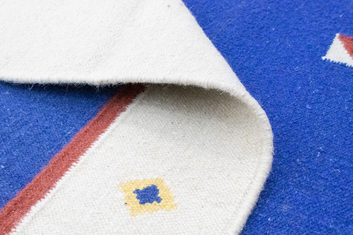 Tapis Kelim - Tendance - 180 x 120 cm - bleu