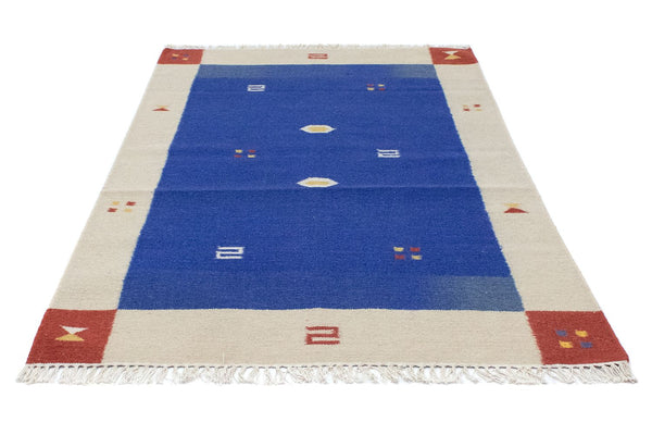 Tapis Kelim - Tendance - 180 x 120 cm - bleu