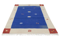 Tapis Kelim - Tendance - 180 x 120 cm - bleu